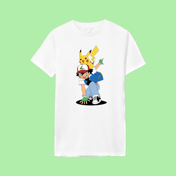 Tee-shirt imprimé Sacha x Pikachu